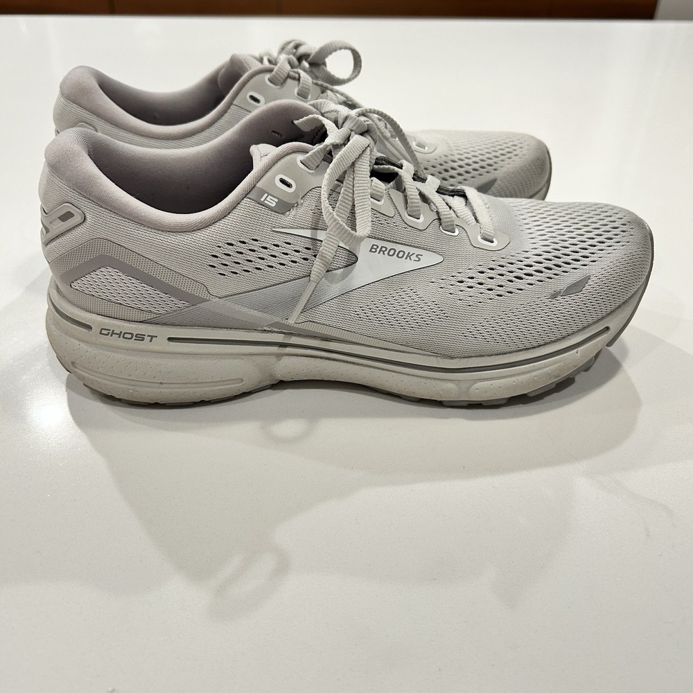 Brooks Ghost 15 Women's 9 D Wide Running Sneakers Shoe Athletic 1203801D112 Grey - Picture 3 of 12